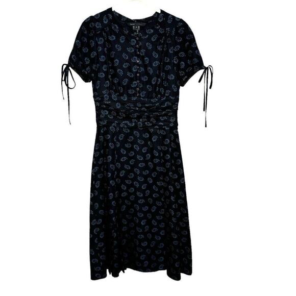 Marc Jacob’s “Normandy” blue beelie 💯 silk dress size 10 - Picture 6 of 6